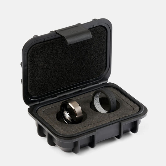 8mm Beveled Ring Set - Gunmetal