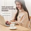 Cross-Border Explosion Washable USB Car Outdoor Camping Office Heating Blanket Warming Heating Blanket Shawl