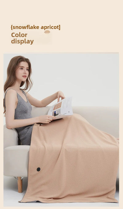 Cross-Border Explosion Washable USB Car Outdoor Camping Office Heating Blanket Warming Heating Blanket Shawl