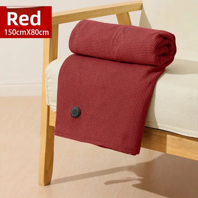 Cross-Border Explosion Washable USB Car Outdoor Camping Office Heating Blanket Warming Heating Blanket Shawl