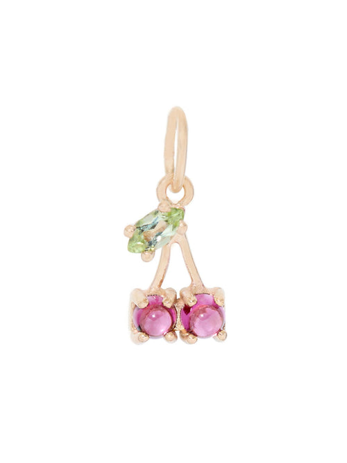 Peridot Cherry Charm