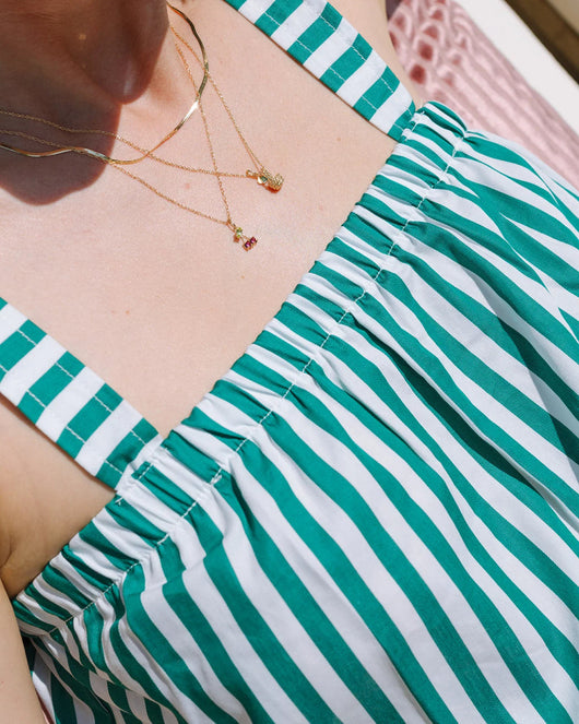 Peridot Cherry Charm